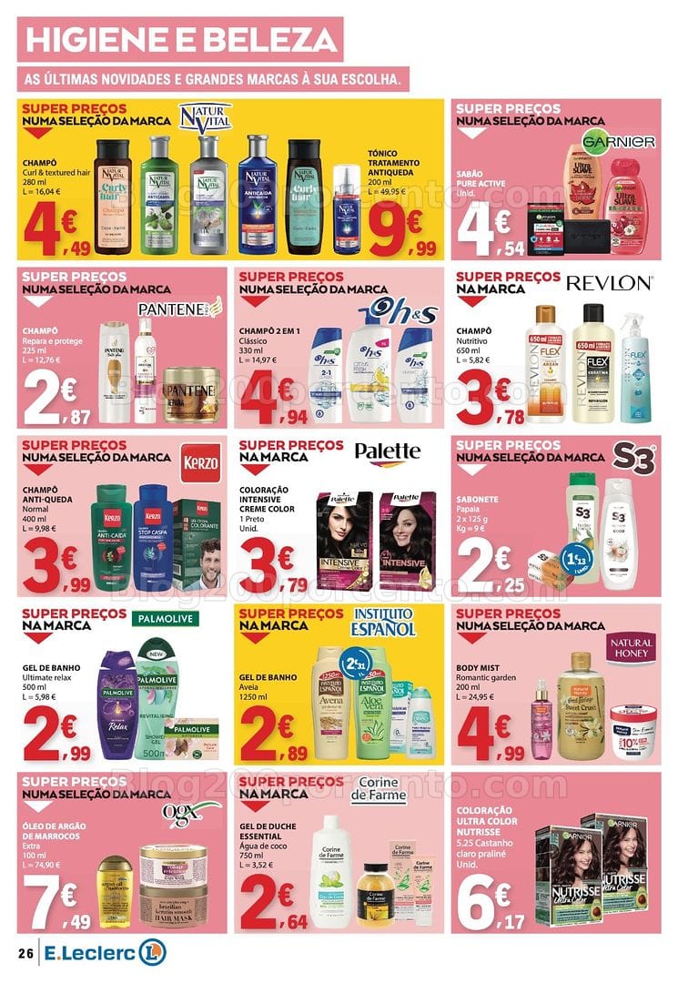 Antevisão Folheto E-LECLERC Promoções de 16 a 22 julho
